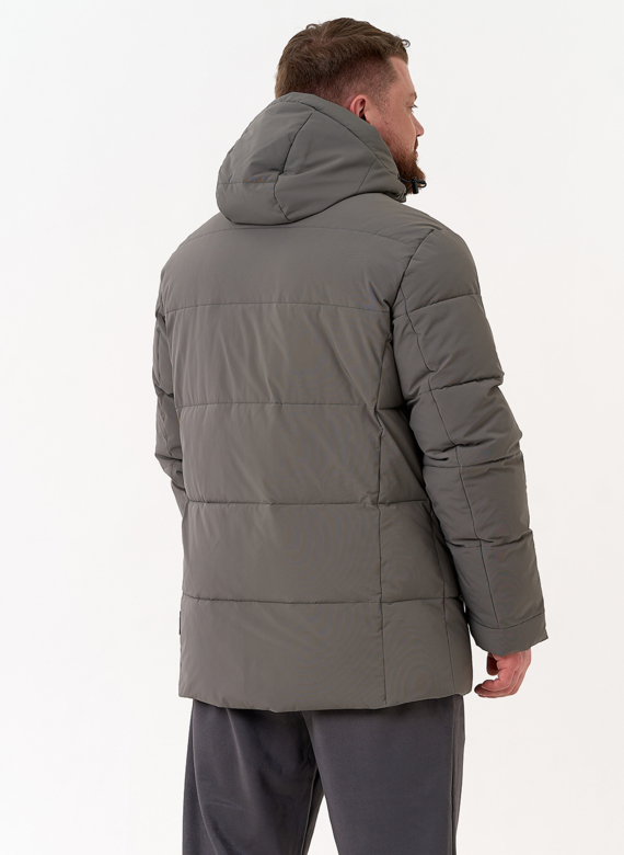 Мужской пуховик с капюшоном 
