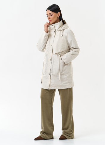 Плащ женский с капюшоном