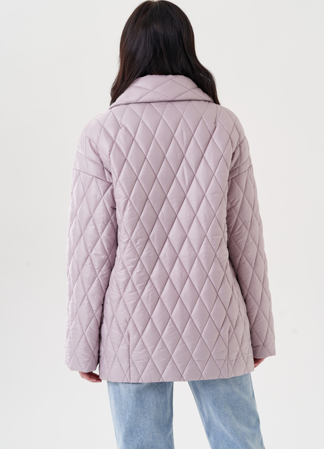 Женское полупальто с английским воротником  модель № 22544 универмаг малина