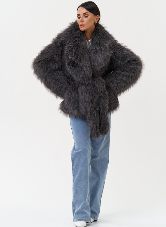 Женская шуба из эко меха