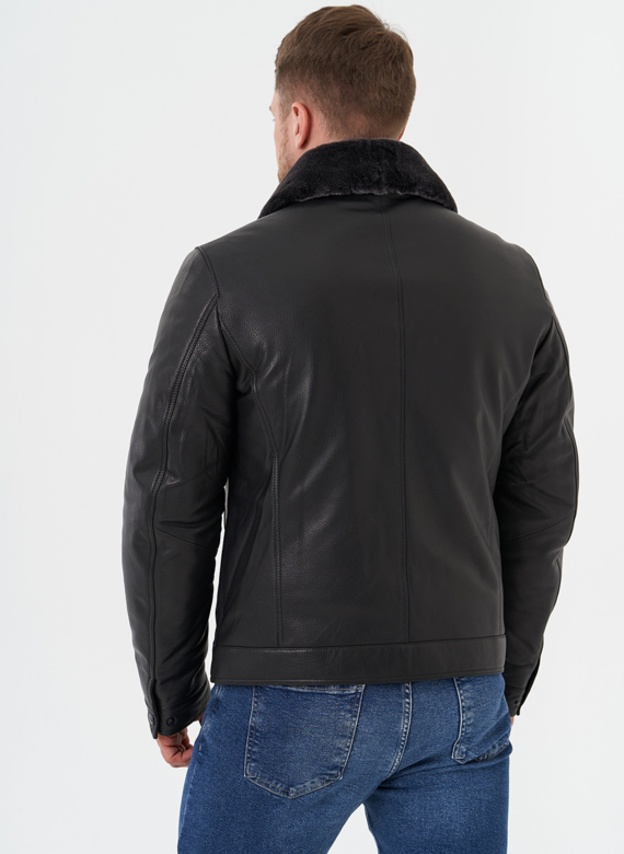 Мужская куртка из натуральной кожи