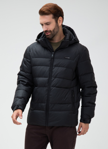 Мужской пуховик с капюшоном 