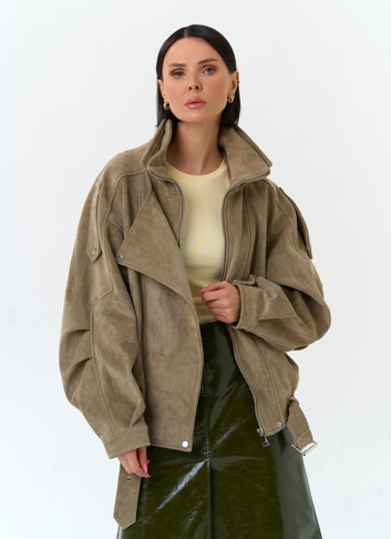 Женская куртка из эко замши