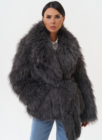Женская шуба из эко меха