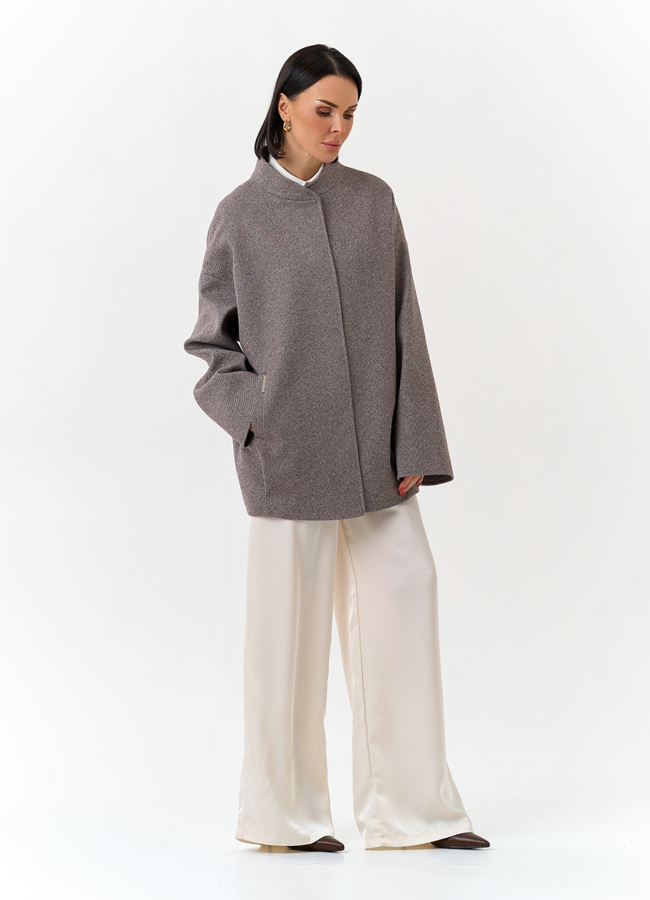 Женское укороченное пальто модель № 32540 универмаг малина