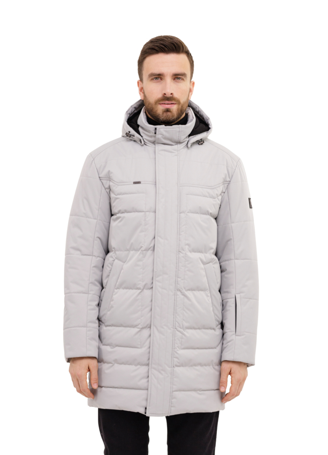 Пуховик мужской с капюшоном  модель № 23565 универмаг малина