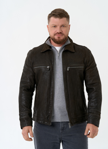 Мужская куртка из натуральной кожи