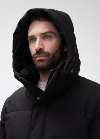 Мужской пуховик с капюшоном 