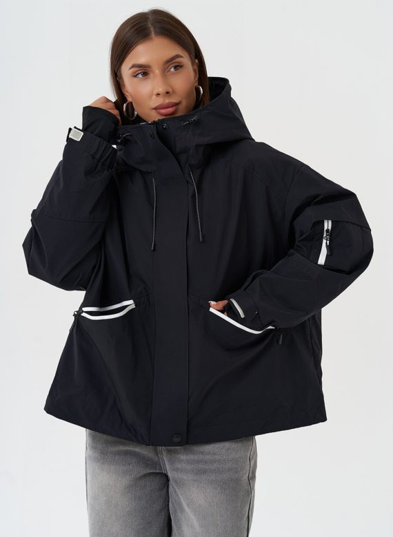 Двойная куртка с капюшоном