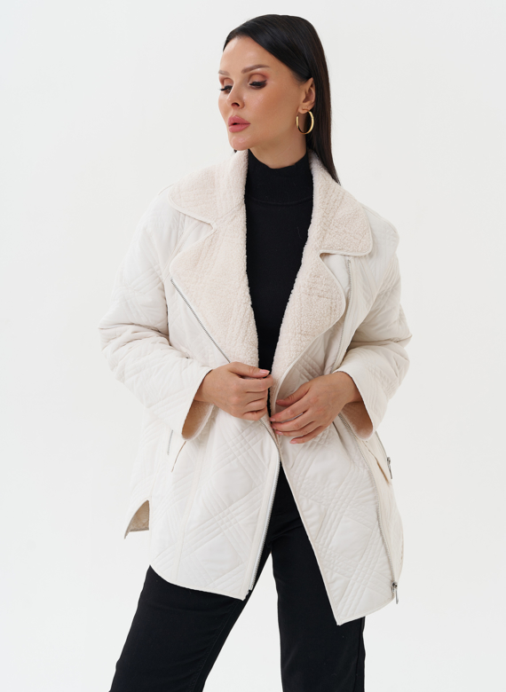 Женская двухсторонняя куртка "косуха"