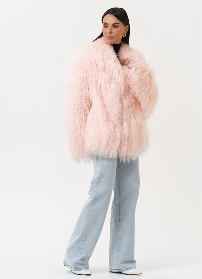 Женская шуба из меха ламы модель № 31039 в кредит