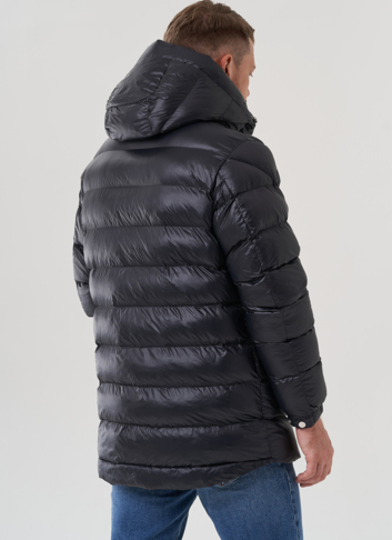 Мужской пуховик с капюшоном 