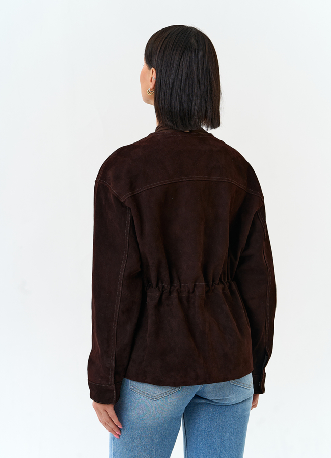 фото Жакет из натуральной замши модель № 33139