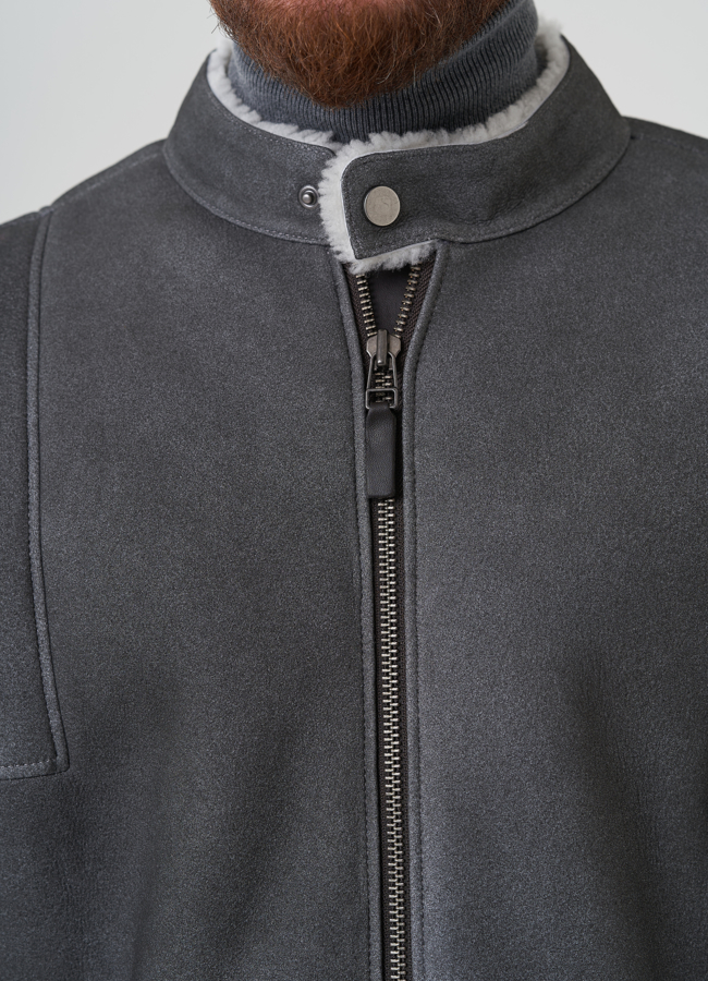 Мужская дубленка  модель № 82150 универмаг малина