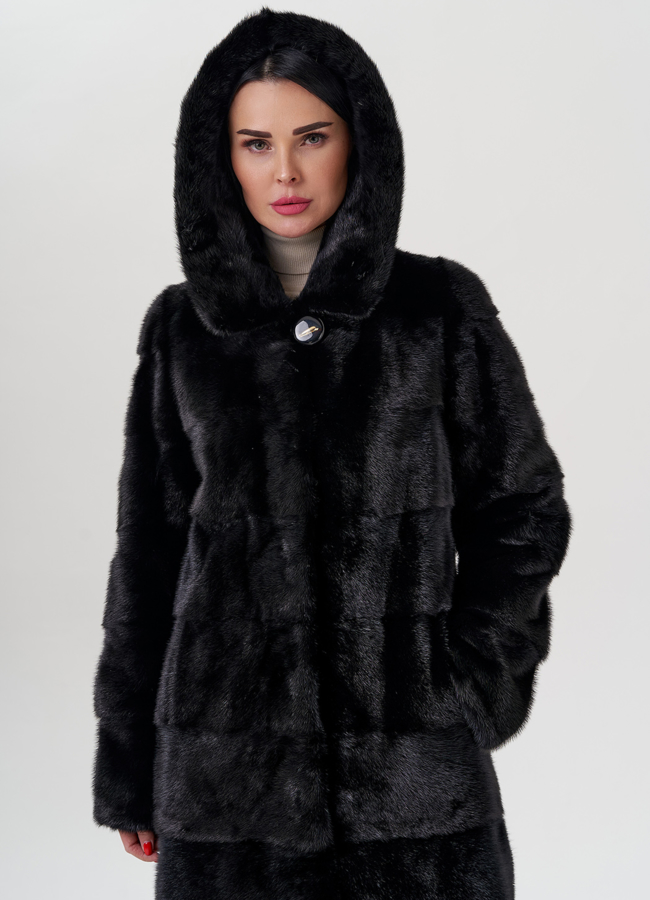 Шуба из норки модель № 24728 универмаг малина