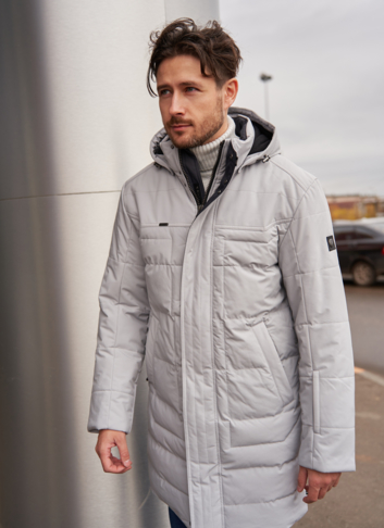 Пуховик мужской с капюшоном  Пуховик мужской с капюшоном