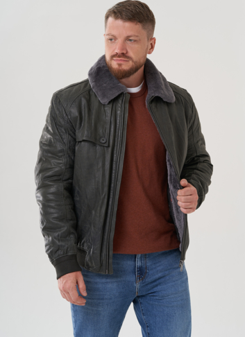 Мужская куртка из натуральной кожи 