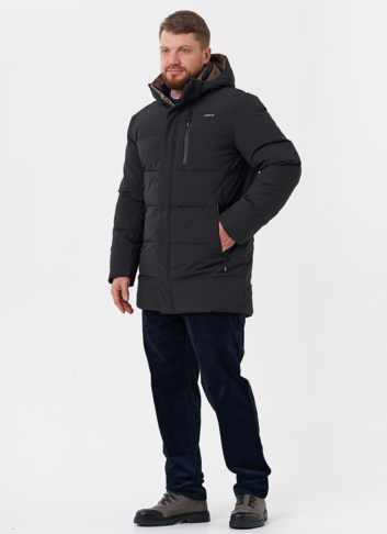 Мужской пуховик с капюшоном