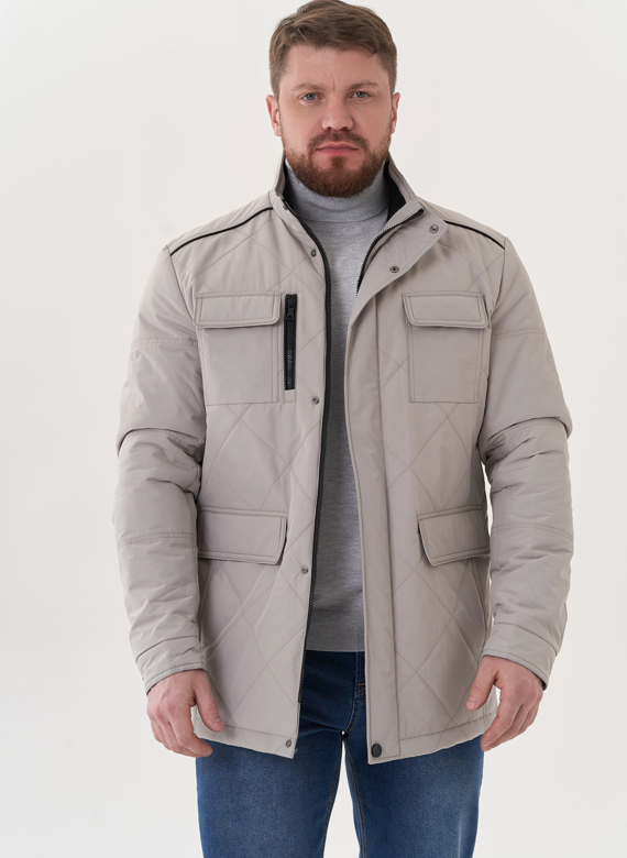 Мужская куртка серого цвета