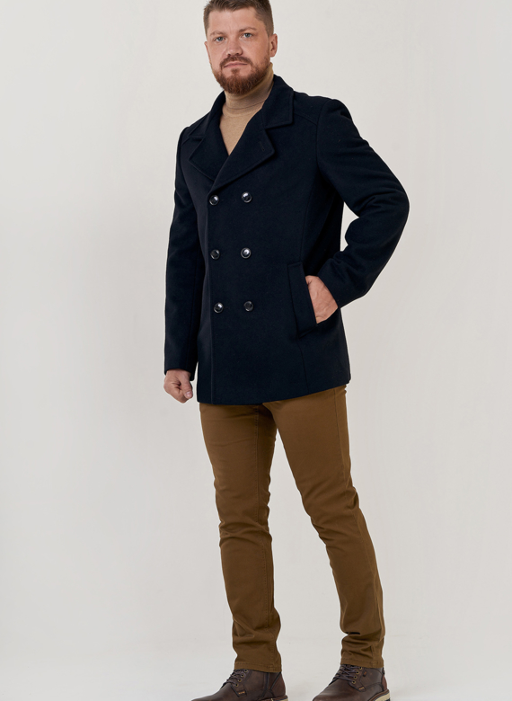 Мужское двубортное пальто 