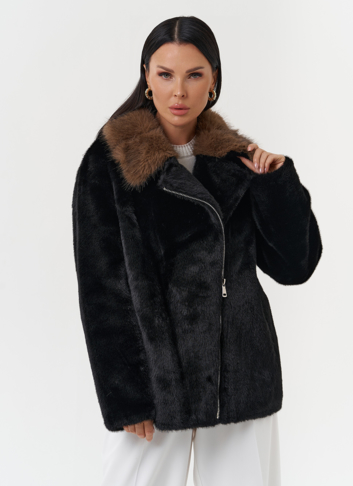 Куртка "косуха" из эко меха