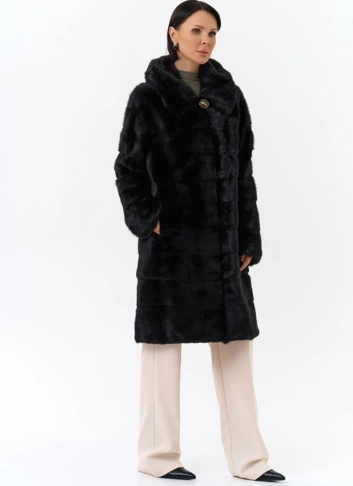 Шуба из норки фото