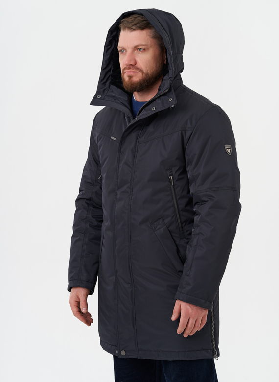 Мужской пуховик с капюшоном