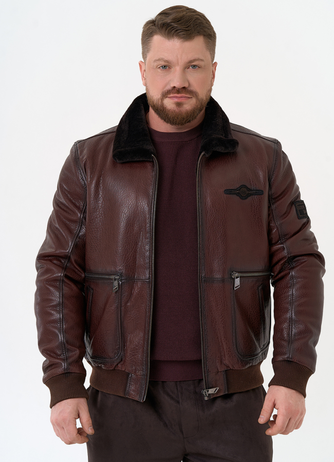 Мужская натуральная дубленка модель № 31794 в рассрочку