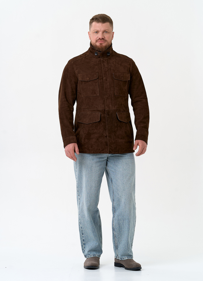 Мужская куртка из натуральной замши модель № 32744 в кредит
