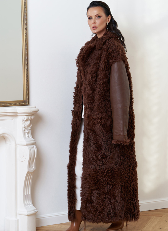 Двухсторонняя натуральная дубленка