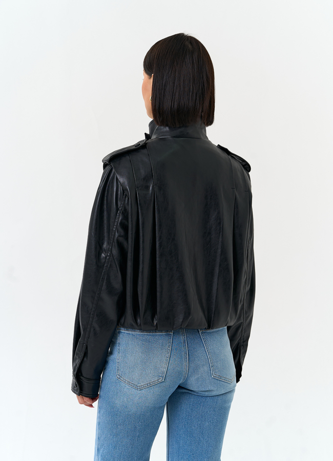 фото Женская куртка из эко кожи модель № 33149