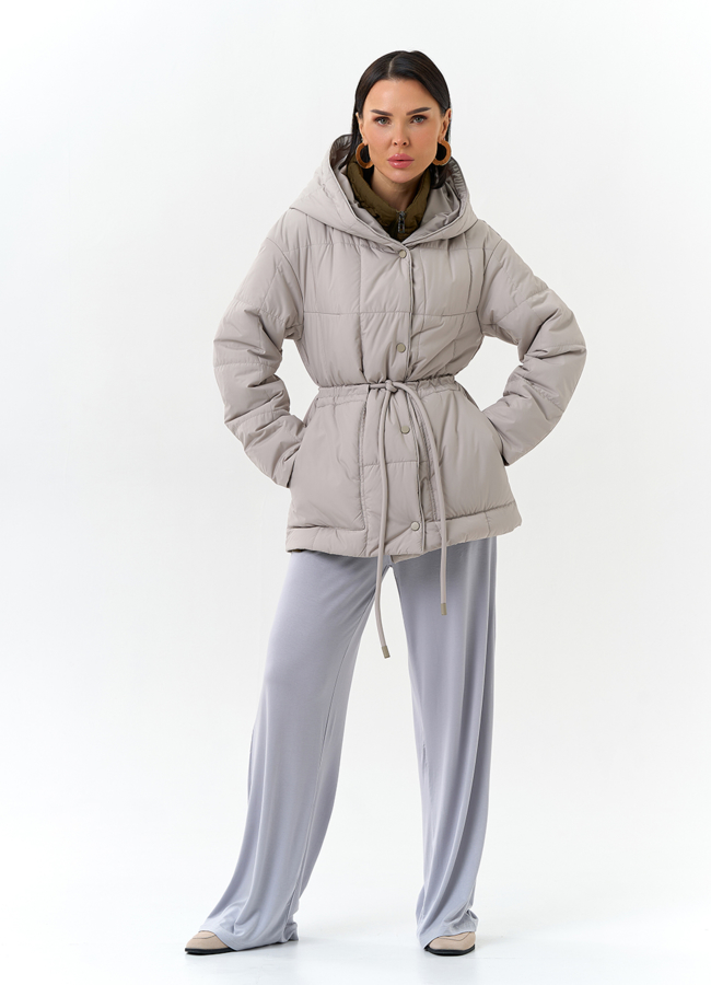 Женская куртка с контрастным воротником модель № 32564 в кредит