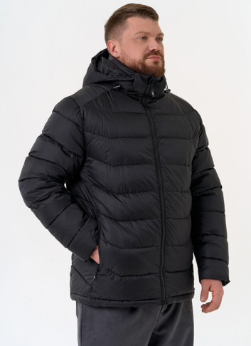 Мужской пуховик черного цвета