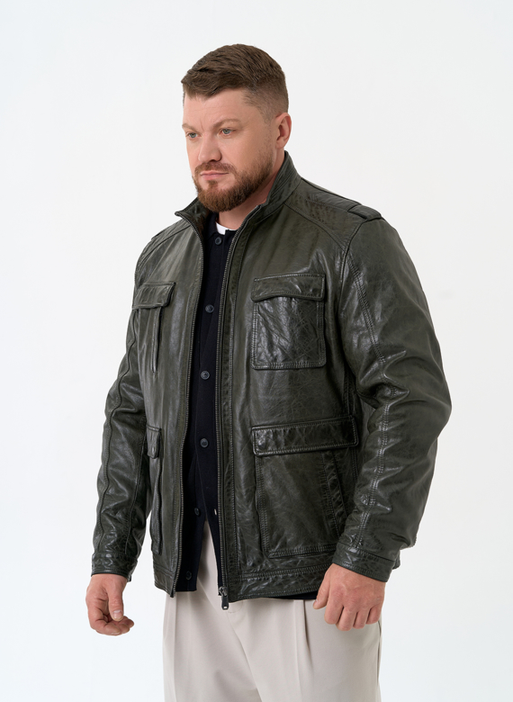 Мужская куртка из натуральной кожи