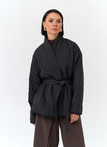 Женская куртка кимоно с поясом
