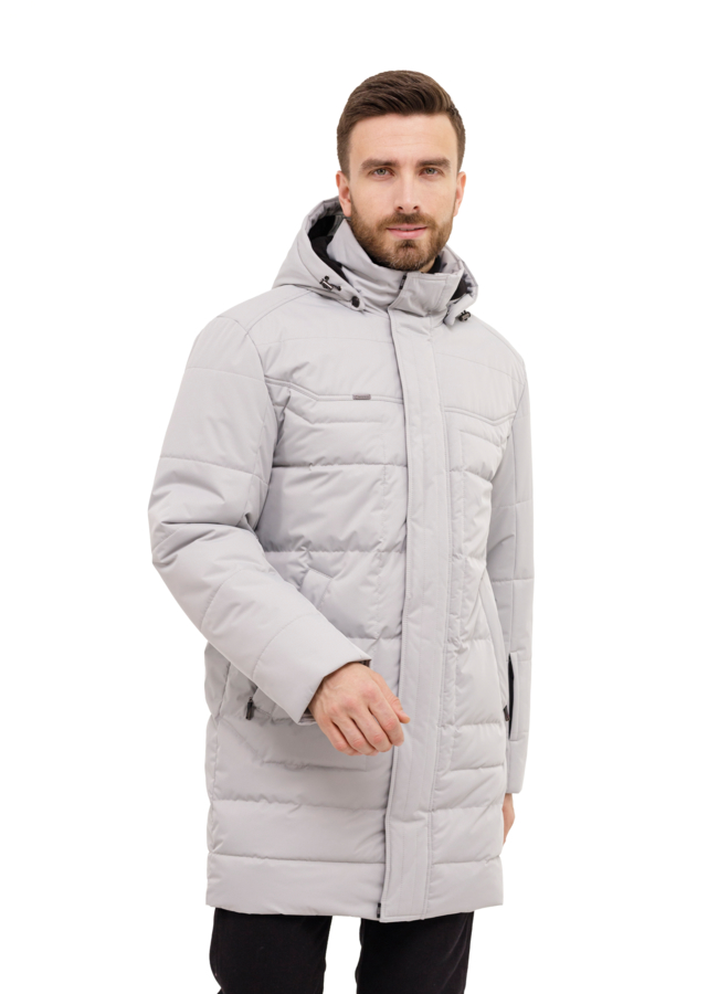 Пуховик мужской с капюшоном  модель № 23565 универмаг малина