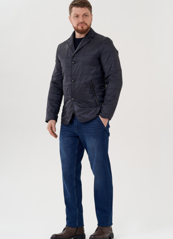 Мужская куртка синего цвета 