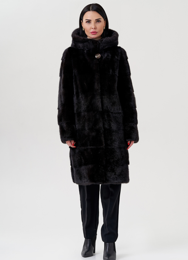 фото Шуба из норки модель № 24725