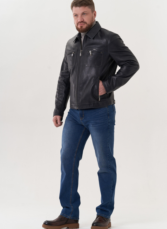 Мужская кожаная куртка "рубашка"