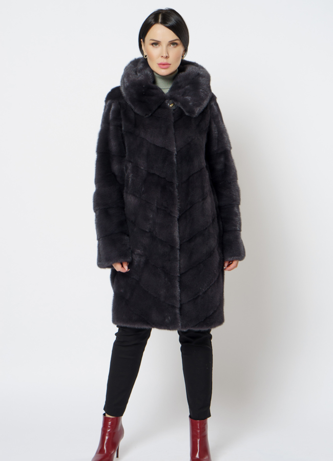 фото Норковая шуба - баллон модель № 24735