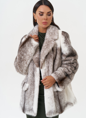 Жакет из норки крестовки cross