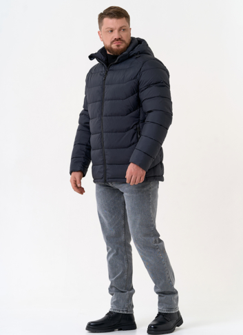 Мужской пуховик с капюшоном 