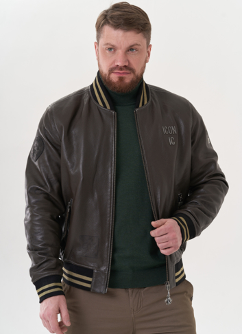 Мужская кожаная куртка "пилот"