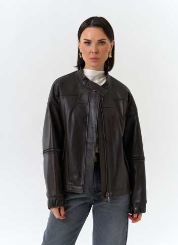 Женская куртка из натуральной кожи