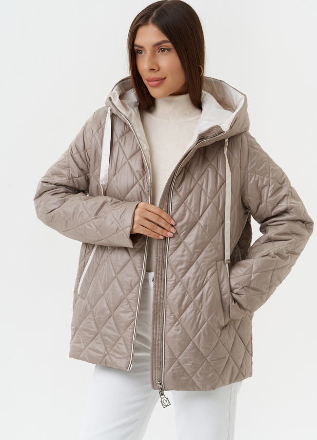 Женская куртка с капюшоном модель № 27872 универмаг малина