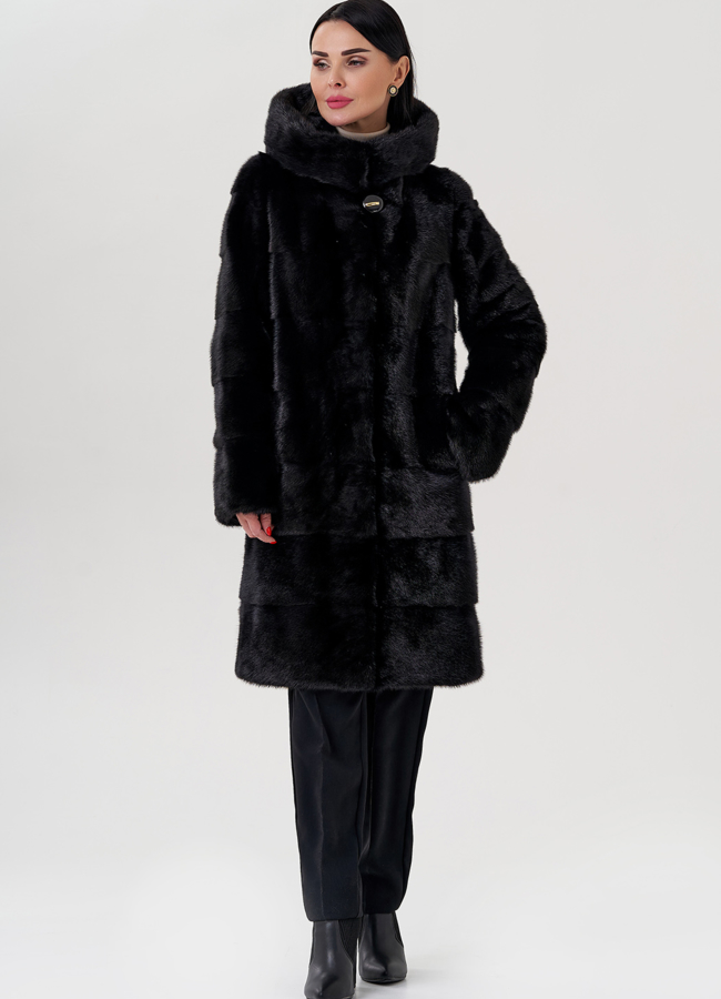 фото Шуба из норки модель № 24728