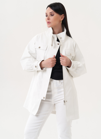 Жакет-рубашка из эко кожи